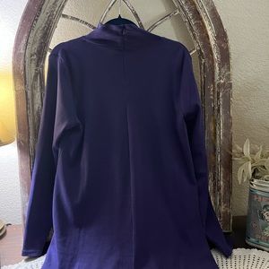 Chicos Eggplant Top Size Large